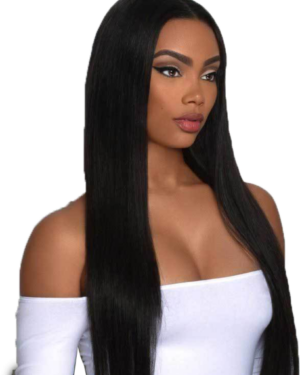 Hair Extensions Silky Straight Lace Front Wig
